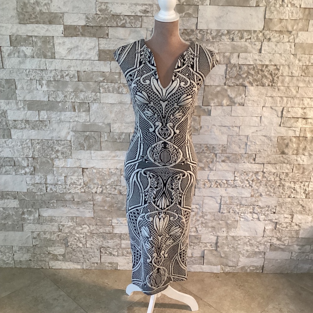 Ted Baker London "Sancha" Jacquard Midi Dress